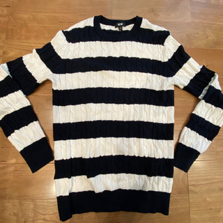 ユニクロ セーター ボーダー メンズ