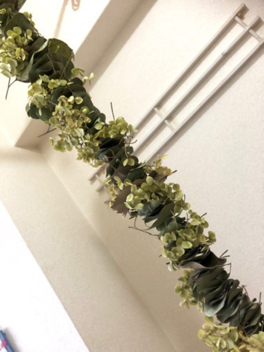 受注制作ユーカリのロングロングミルフィーユガーランド90㎝