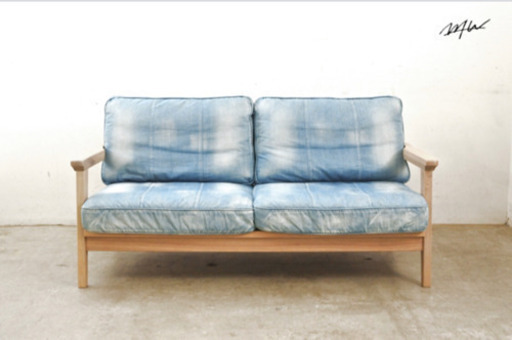6月20日で削除します WTW ダブルティーSOFA DENIM 3S ソファー デニム 3シーター