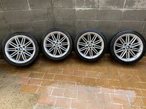 E87 1シリーズ Mスポ 純正ホイールセット AD08 205/45R17 7J 7.5J +47 E46などに　pcd120 兵庫から