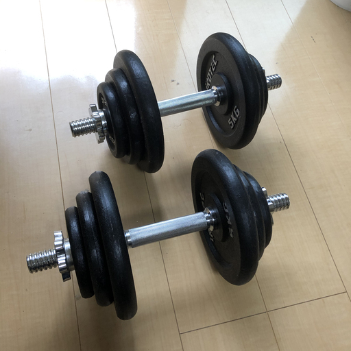 【中古セット】トレーニングベンチ / ダンベル40KGセット(片手20KG×2)