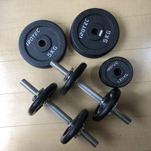 中古セット】トレーニングベンチ / ダンベル40KGセット(片手20KG×2)