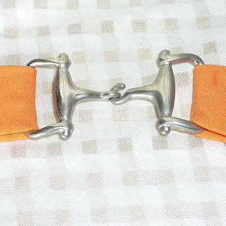 全長約８８．５ｃｍ　オレンジ　腰ベルト　自宅保管品の画像