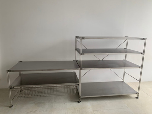 無印良品　ステンレスユニットシェルフ