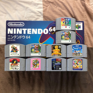 ニンテンドー64本体　ソフト10本の画像