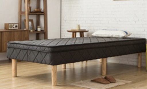 マットレス　脚付　ダブル　黒