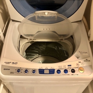 【無料で譲ります】全自動洗濯機 NA-FS50H3 ひとり暮らし向け5kgタイプの画像