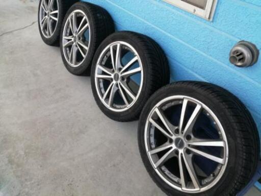 まだまだバリ目！アルミとセット！215/45/17/114.3/43