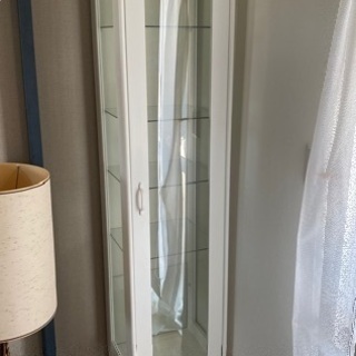 IKEA ホワイト ガラスケース