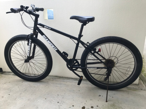 DIAMANTE タイヤ太いギア付き自転車　26inch