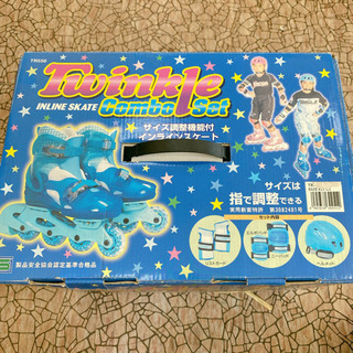 【商談中】子供用インラインスケート　青　21〜23センチの画像