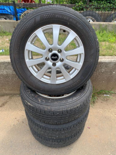 中古ホイール　ZACK JP-10　16×6.5JJ　PCD114.3　ET53　5穴　タイヤ付き