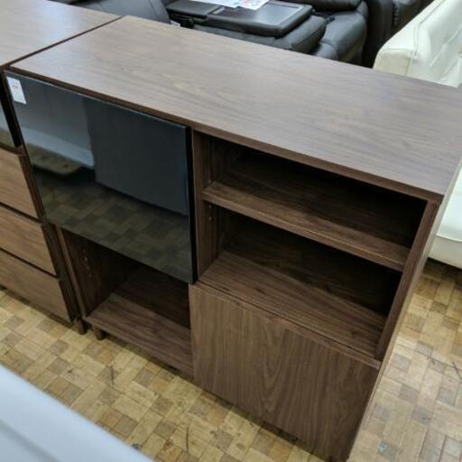 キャビネット 収納棚 木目調 幅87cm自社配送時代引き可※現金、クレジット、スマホ決済対応※