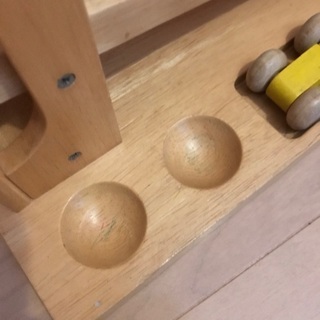 木のスロープのおもちゃの画像