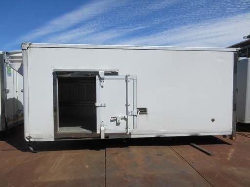 ♪千葉BD30♪物置♪コンテナ♪外寸496+48cm♪手頃♪サイドドア付♪アルミ冷蔵箱♪