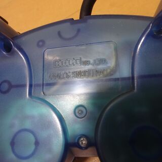 PS2 コントローラー HORI Analog SINDOU Pad2 スケルトン ブルー 透明 プレイステーション プレステの画像