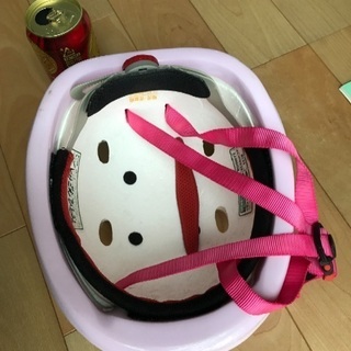 取引決定、159、女児自転車用ヘルメット（ピンク）の画像
