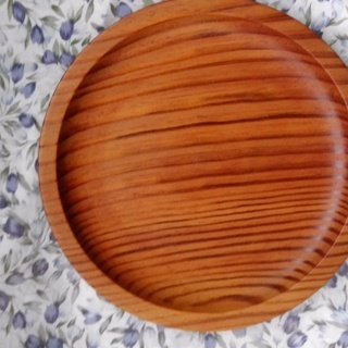ヒノキ銘々皿 5枚 直径16cm（Craft-Arioka製）の画像