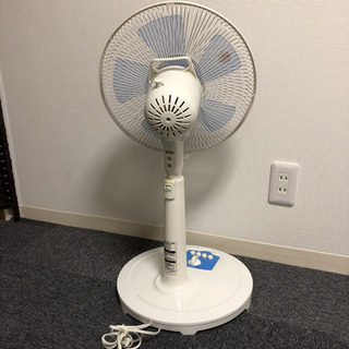 REED メカ式 リビング扇風機 5枚羽根 30cm RD-BM3001B 押しボタン式 シンプル の画像