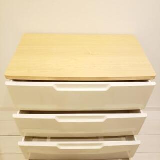 プラスチック4段チェスト(収納)の画像