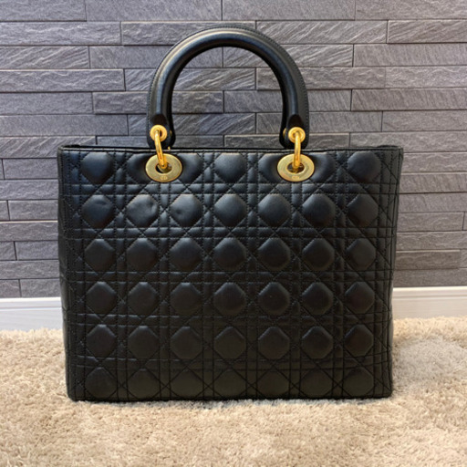 Dior ラムスキン LADYDior ラージバッグ ゴールド金具