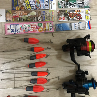 リール、オモリ、仕掛け