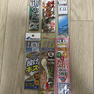 リール、オモリ、仕掛けの画像