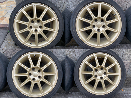 アドバン　ネオバ　ＡＤ０８Ｒ+GDB　インプレッサ　WRX STI　純正アルミホイール　４本セット