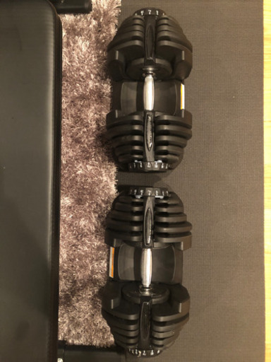 【新品】可変式ダンベルとベンチセット！40kg セット計80kg