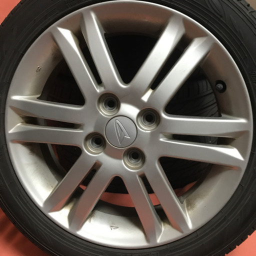 再値下げ‼️138-1ダンロップEC202 165/55R15 ダイハツ純正アルミホイール付4本セット 15×4.5J +45 ムーブなどに DUNLOPエコタイヤ