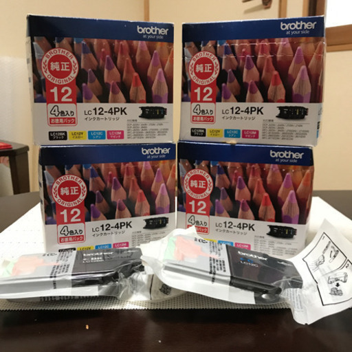 brother LC12-4PK プリンターインク4色入り×4箱