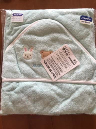 新品 バスタオル ガゼーハンカチ mikihouse