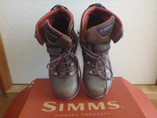 フライフィッシング用　ＳＩＭＭＳシューズ（半日使用品）