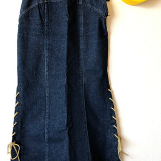新品　ロングデニムスカート　サイズ64の画像