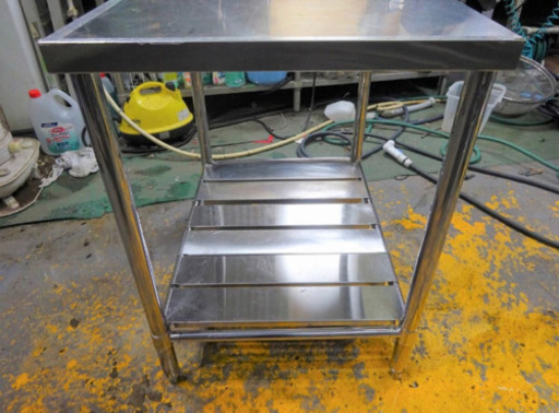 (4756-01)☆厨房機器☆作業台/飲食店/業務用/店舗/ステンレス/W800×D600×800ｍｍ