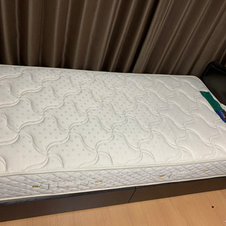 終了　フランスベッド　　ベッドフレーム＋マットレス　シングルサイズの画像