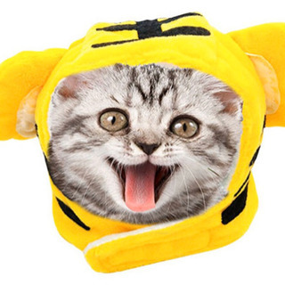 小型犬、猫 変身ほっかむり 虎　M新品！