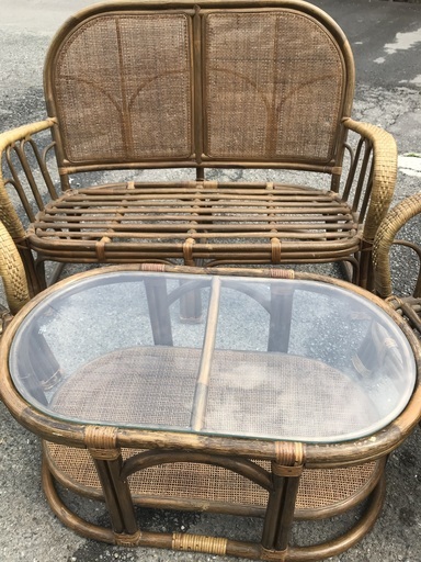 籐家具4点セット