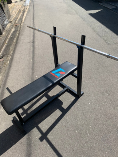 ベンチプレス台　シャフト　プレート　トレーニング　筋トレ