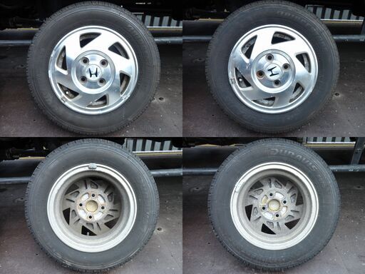 ホンダ 純正アルミホイール12インチ＋145Ｒ12LT 6PR 4本セット