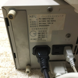 終了しました。NEC PC9801 FSの画像