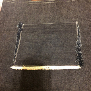 値下げ ②ハンドメイド バック　　ジーンズ生地の画像