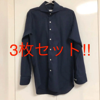 スーツセレクト❤️Yシャツ3枚セット❤️メンズ❤️ネイビー