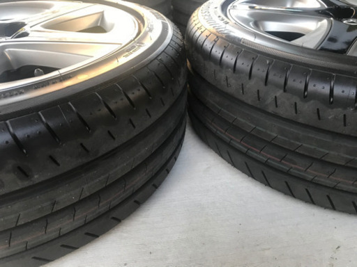 ☆新車外し　プリウス　50 純正 17インチ　ホイール　走行10キロ イボ付きタイヤ　ナット付き　屋内保管　☆