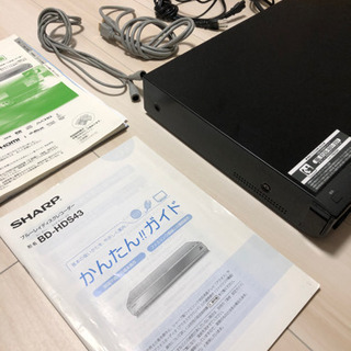 ブルーレイディスクレコーダー　SHARP  BD-HDS43の画像