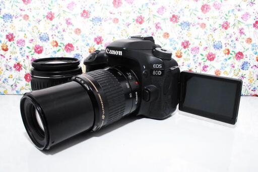 ★全国発送対応★交渉可★★超高画質★ Canon EOS 80D ダブルレンズセット★