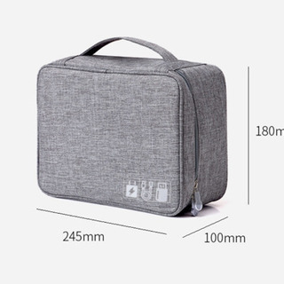 【在庫限り】スマホ　タブレット　ipad ケーブル収納ケース　マルチケース　黒の画像