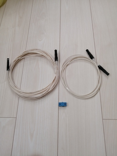 Wifi　光ケーブル　１０M　２M　セット　中継コネクタ付き