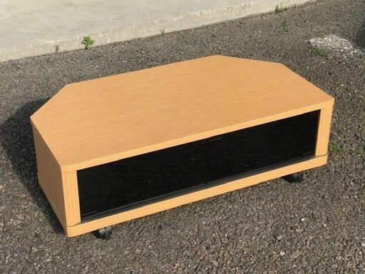 00574 テレビラック★TV台★ライトブラウン【中古品】