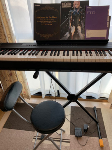 美品 電子ピアノ ヤマハ P-105B